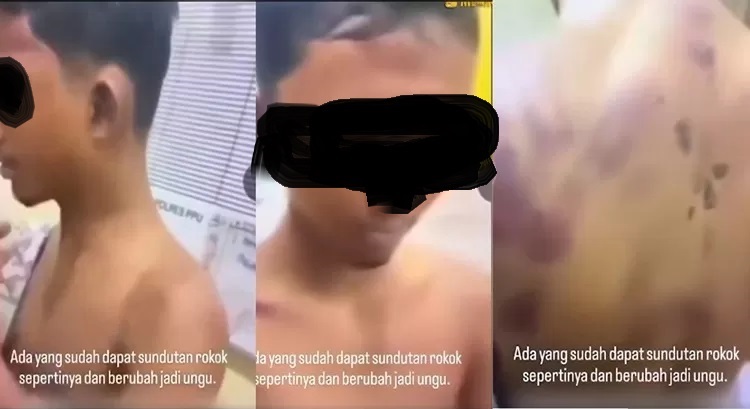 Gambar screenshot dari video terkait kondisi pelaku pembunuhan setelah sehari di dalam penjara. (X @reyhansagevti_ )