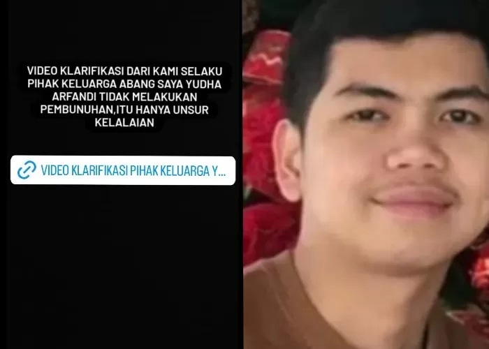 Adik Yudha Afandi bantah kakaknya seorang pembunuh. (Screenshot postingan @svrrama_dhani)