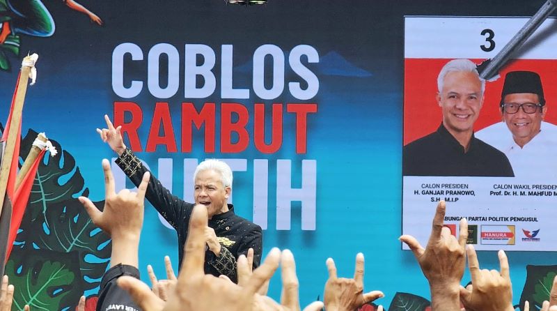 Capres nomor urut 3, Ganjar Pranowo. (Tim Media Ganjar-Mahfud)