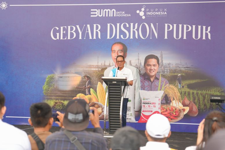 Dalam rangka mendukung produktivitas pertanian, PT Pupuk Kalimantan Timur menggelar program Gebyar Diskon Pupuk di Bone, Sulawesi Selatan. Rahmad Pribadi, Direktur Utama Pupuk Indonesia.