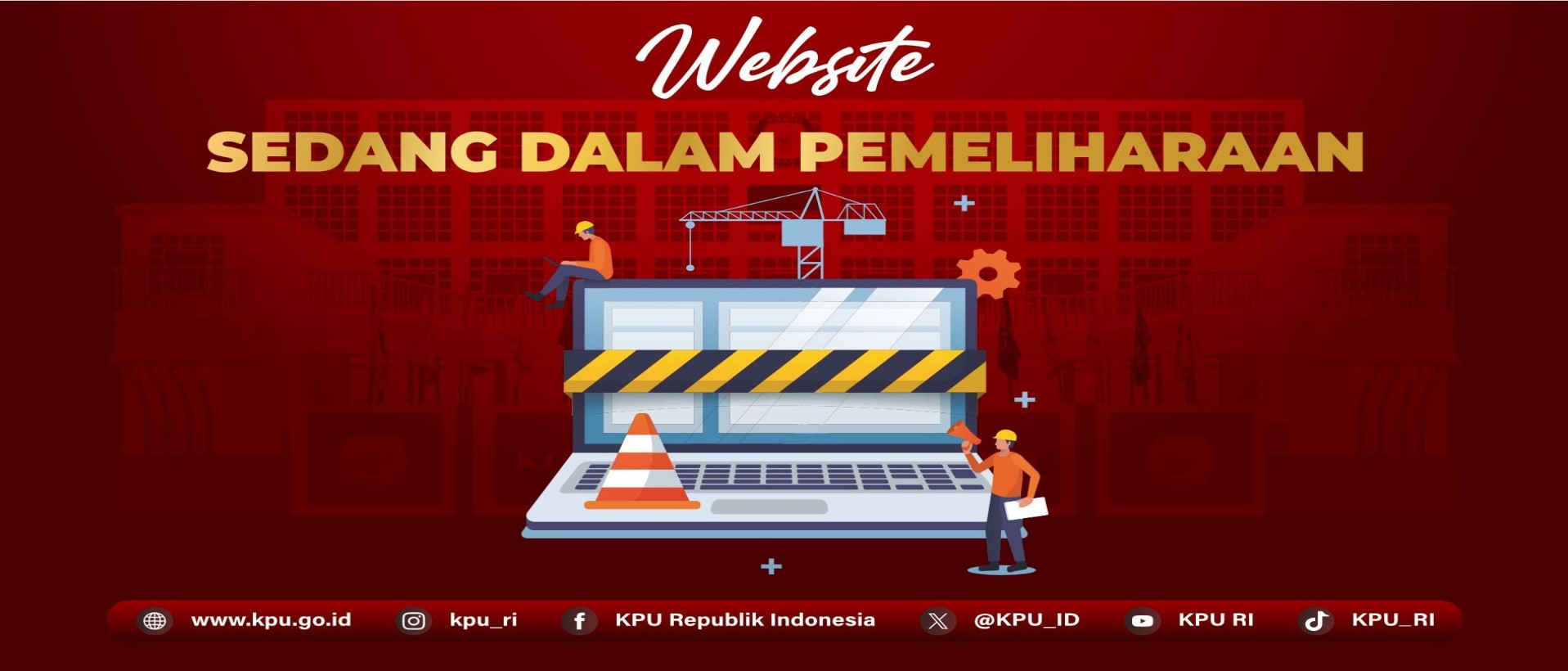 Website KPU RI tak bisa diakses.