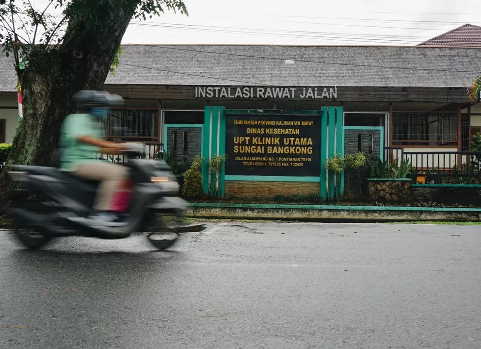 Gedung UPT Klinik Utama Sungai Bangkong Jalan Alianyang jadi rujukan layanan konsultasi kejiwaan guna menangani potensi depresi bagi para caleg gagal. (HARYADI)