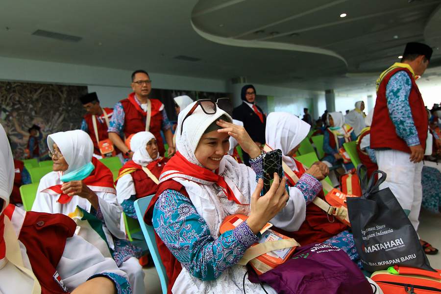 Pemberangkatan jamaah haji asal Kaltim beberapa tahun lalu.