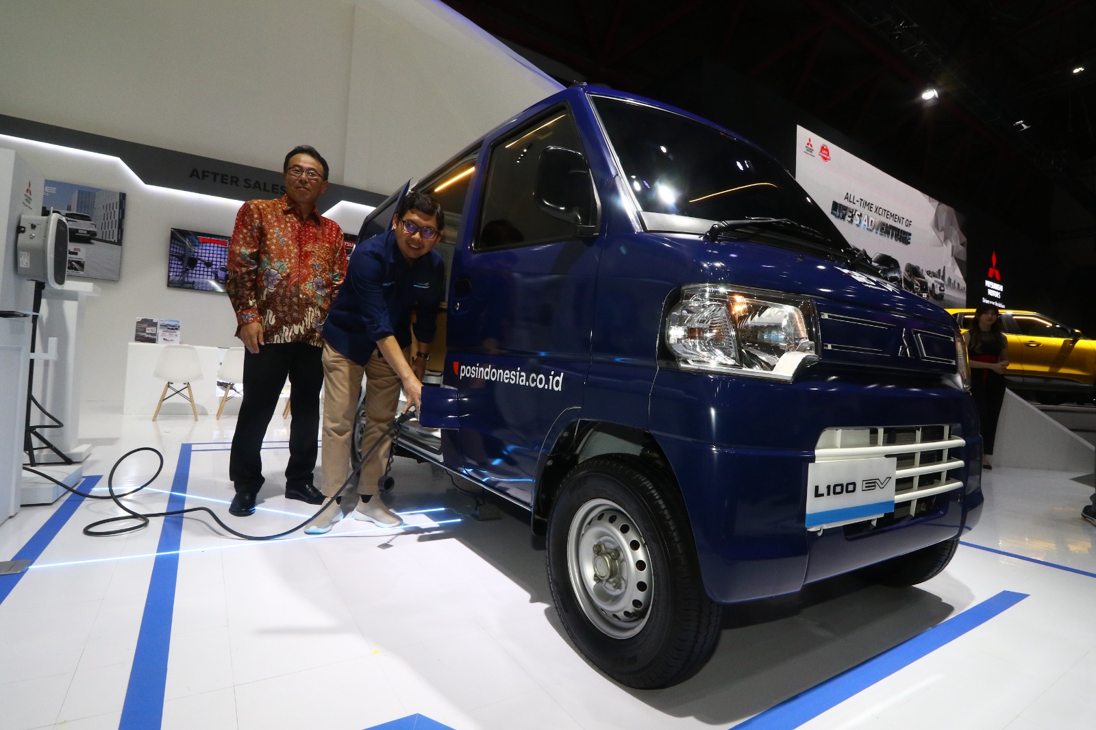 RAMAH LINGKUNGAN: Pada perhelatan Indonesia International Motor Show 2024, Mitsubishi mengusung konsep desain poligon dengan menghadirkan 11 display.