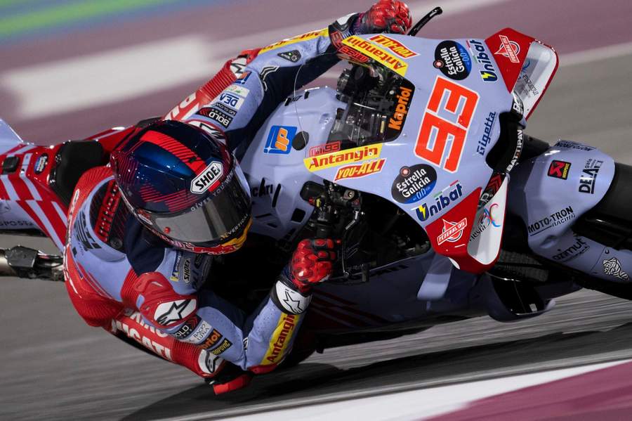 BERPROGRES: Marc Marquez terus berusaha mencari performa terbaiknya dengan motor Ducati.