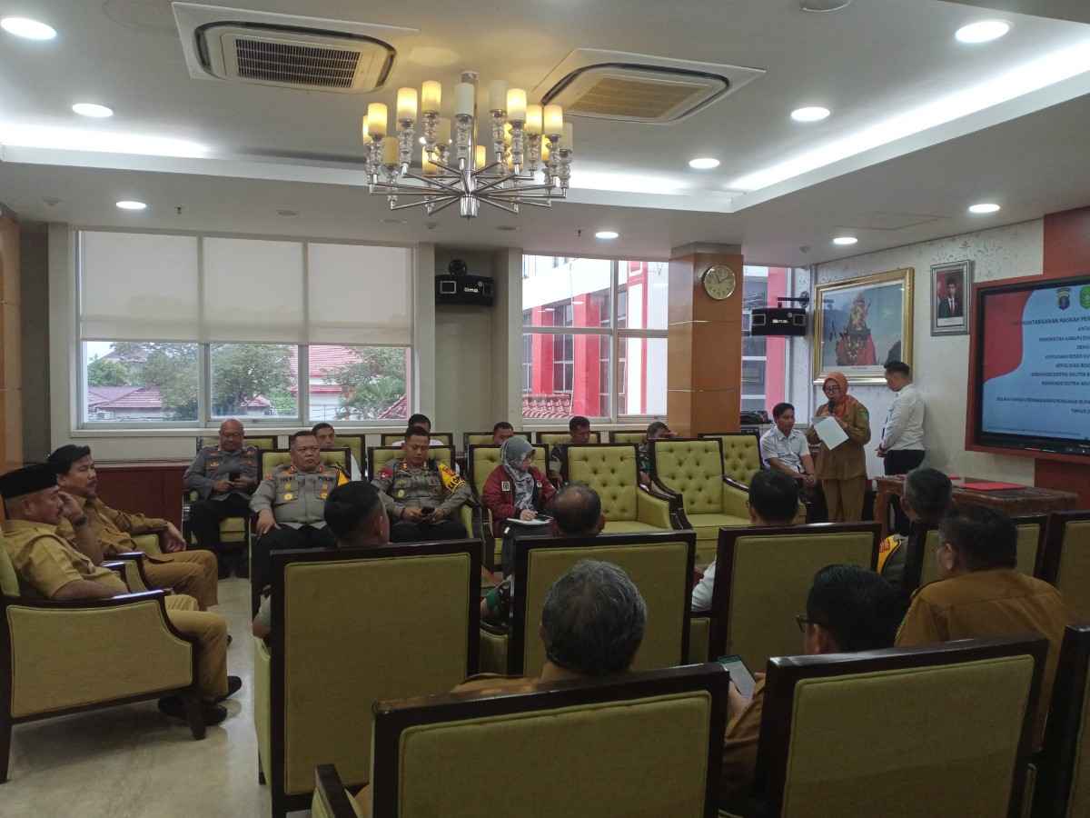 Prosesi penandatanganan NPHD Pemkab Kukar bersama Polres dan Kodim Kabupaten Kukar dan Kota Bontang (Istimewa)