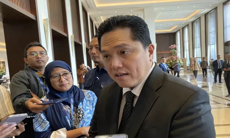 Erick Thohir ungkap rencana pangkas jumlah perusahaan BUMN/ sumber: antara/Shofi Ayudiana