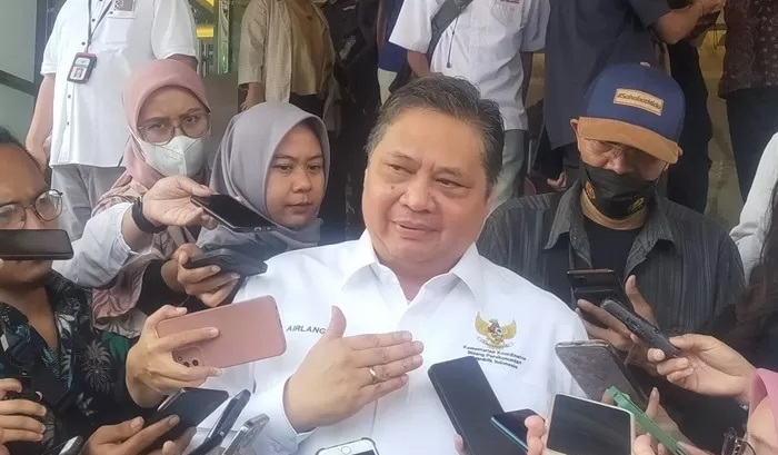 Menteri Koordinator bidang Perekonomian Airlangga Hartarto. (Nurul Fitriana/JawaPos.com)