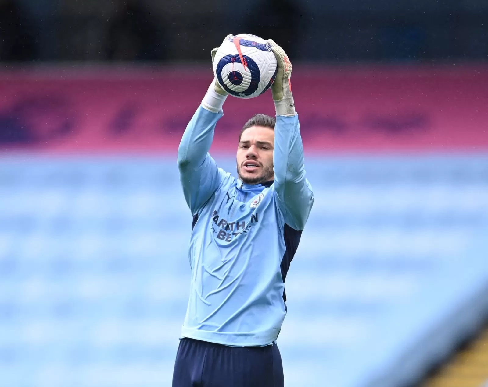 Kiper Manchester City Ederson Moraes. (LAURENCE GRIFFITHS/POOL/AFP)