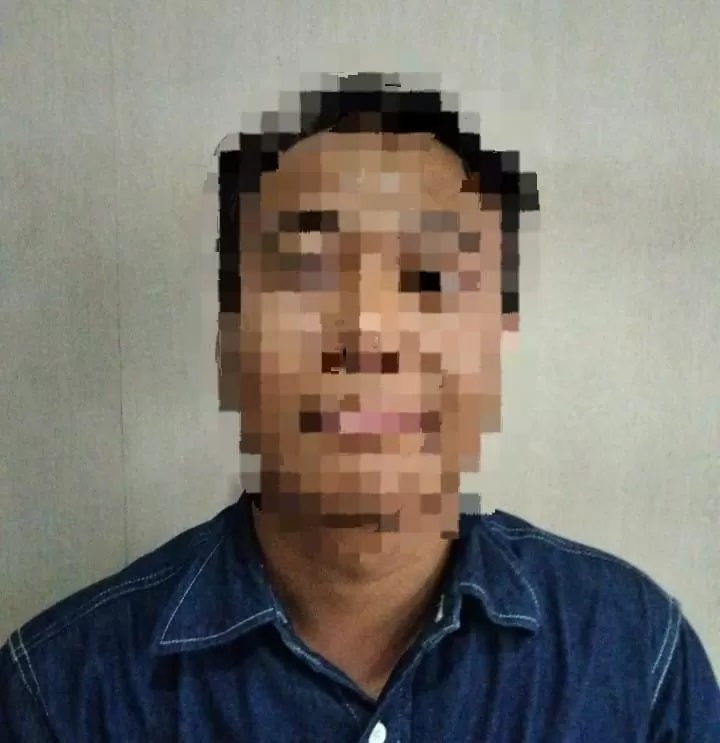 DITANGKAP : AR (42), ASN yang nyambi jadi guru les privat di Banjarbaru dibekuk Polisi akibat mencabuli anak di bawah umur. (Foto: Humas Polres Banjarbaru)