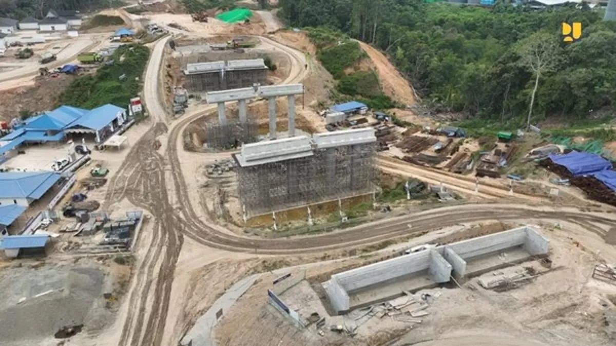 MEGA PROYEK:Pembangunan proyek IKN Nusantara di Sepaku PPU terus berprogres.(FOTO:ISTIMEWA)
