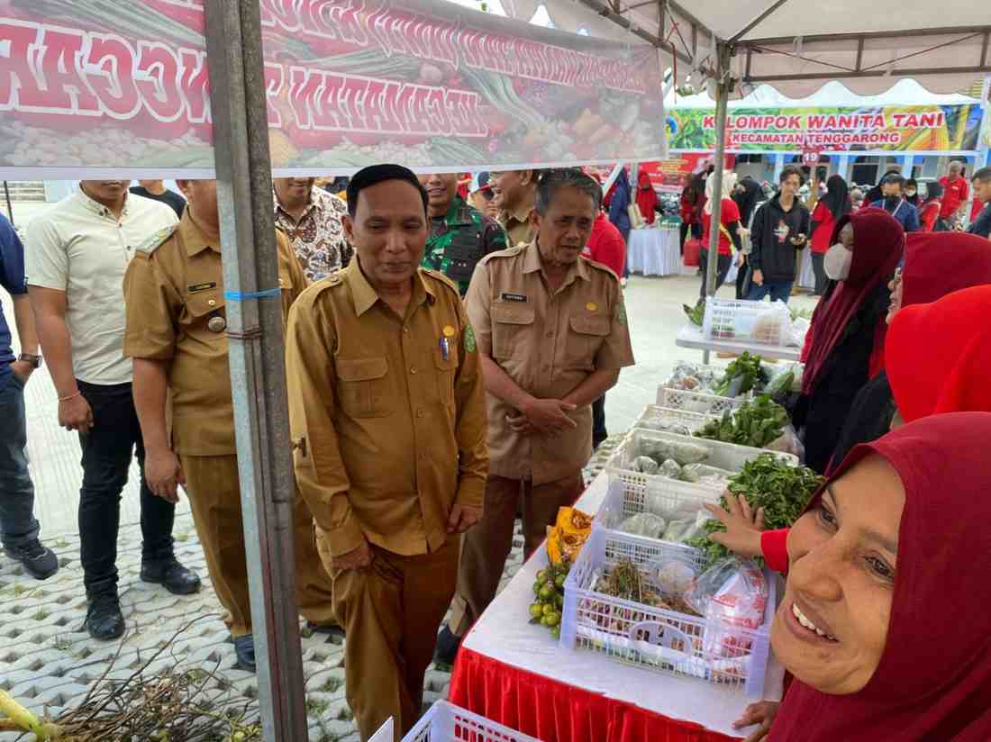 Pembukaan Gerakan Pangan Murah Kukar di Taman Eks Tanjung Tenggarong (Elmo/Prokal.co)