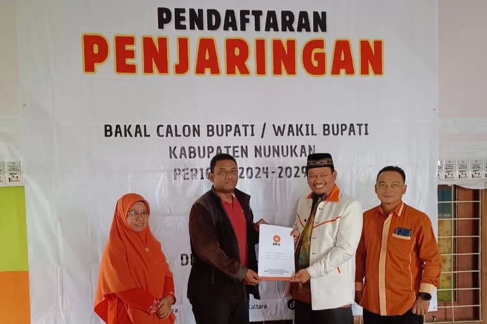 Pendaftaran penjaringan yang dilakukan PKS Nunukan.