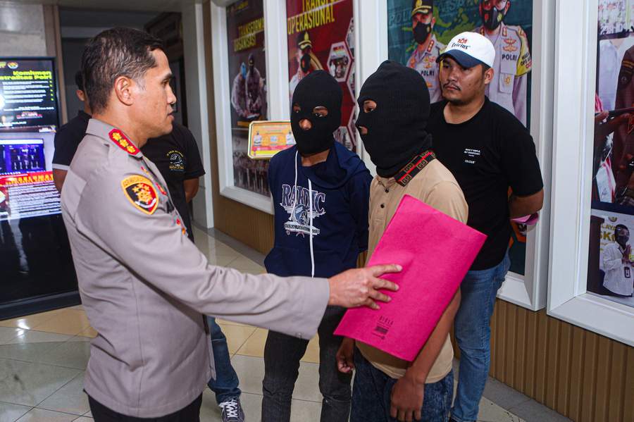 TERSANDUNG PERKARA: Imbas video viral di dunia maya karena membawa senjata tajam dan berusaha serang sekelompok remaja di Jalan Dirgantara, Kecamatan Samarinda Ilir.