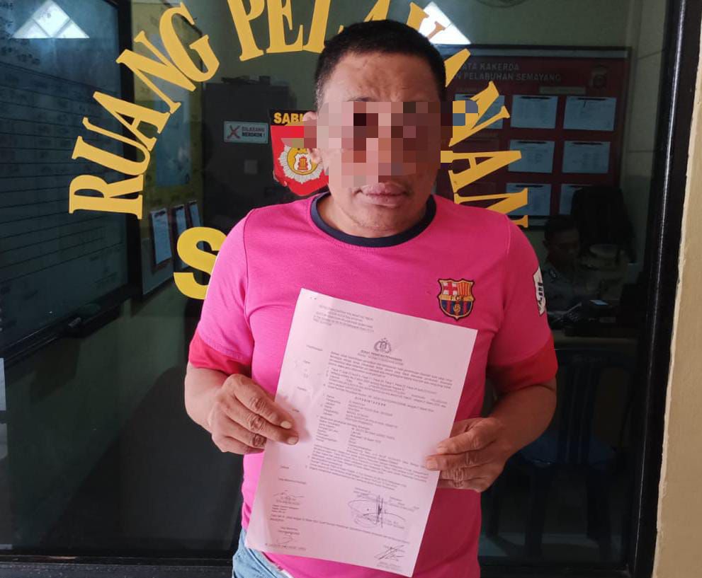 MS, terduga pelaku pencurian yang beraksi di atas KM Lambelu tujuan Parr-pare-Balikpapan.