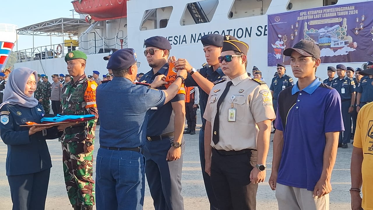 Apel Kesiagaan Posko Angkutan Lebaran 2024 di Pelabuhan Samarinda.