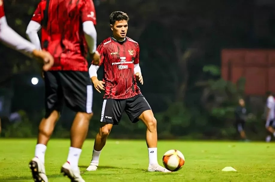 Ragnar Oratmangoen saat latihan bersama Timnas Indonesia. (Dok. PSSI)