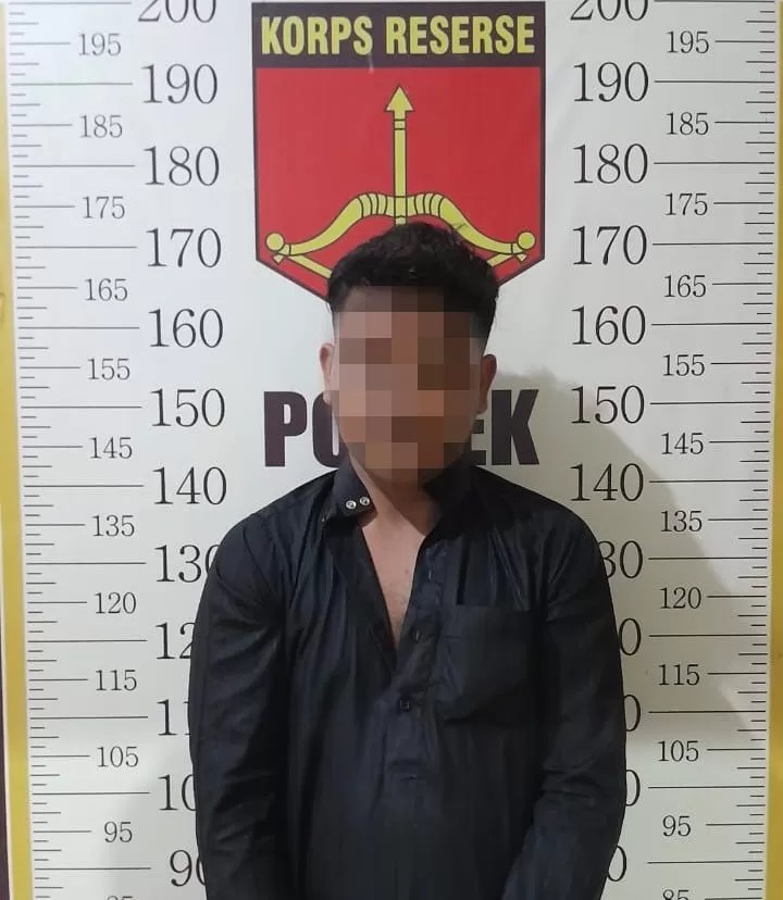 DIRINGKUS: MJ (23), terduga pelaku pencurian motor diringkus tim gabungan Unit Reskrim Polsek Batulicin dan Polsek Satui, Senin (25/3/2024).(foto:Polres Tanbu untuk Radar Banjarmasin)