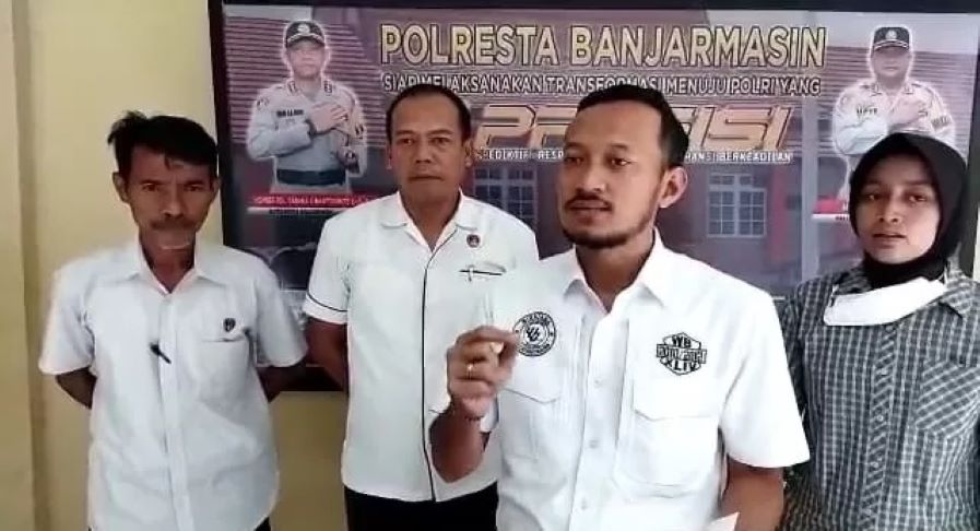 Kasat Reskrim Kompol Thomas Afrian memberikan keterangan kepada sejumlah awak media.