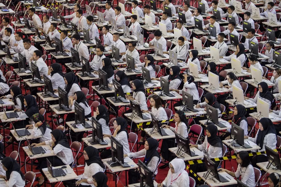 Ilustrasi seleksi penerimaan CPNS. (M Agung Rajasa)