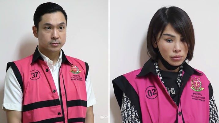 Suami Sandra Dewi, Harvey Moeis, dan Helena Lim, tersangka kasus tata niaga timah.
