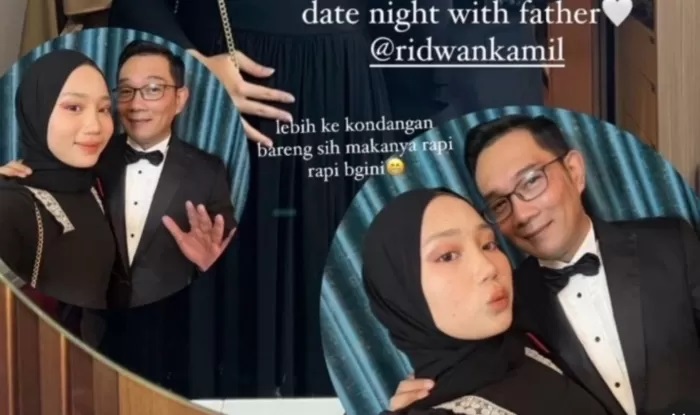 Momen kebersamaan Ridwan Kamil dengan putrinya, Camilia Laetitia Azzahra, yang mendapat banyak komentar. (Instagram/@ridwankamil)