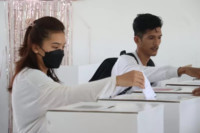 PILKADA: Tampak proses pemungutan suara pada Pemilu beberapa bulan lalu di salah satu TPS di Tanjung Selor.