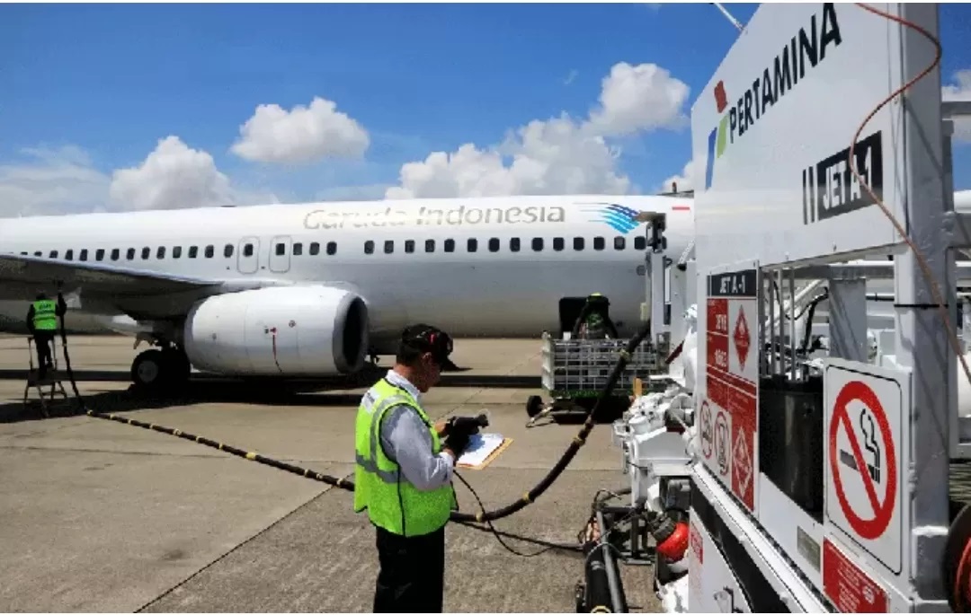 Pertamina memastikan kesiapan dan ketersediaan pasokan bahan bakar Avtur, guna memenuhi kebutuhan selama masa arus mudik dan balik Lebaran Idul Fitri 2024. (Dok. Pertamina)