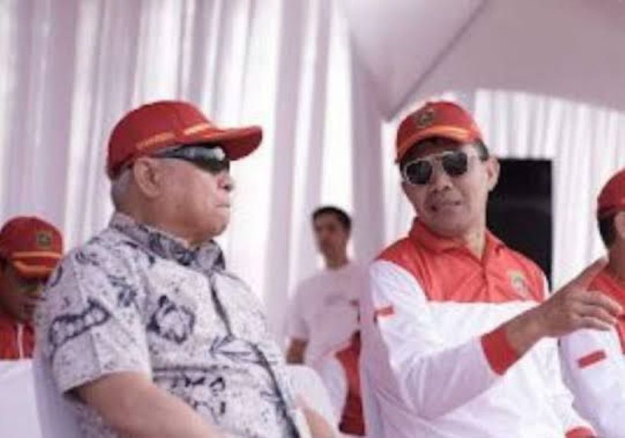 Isran saat bersama Andi Harun