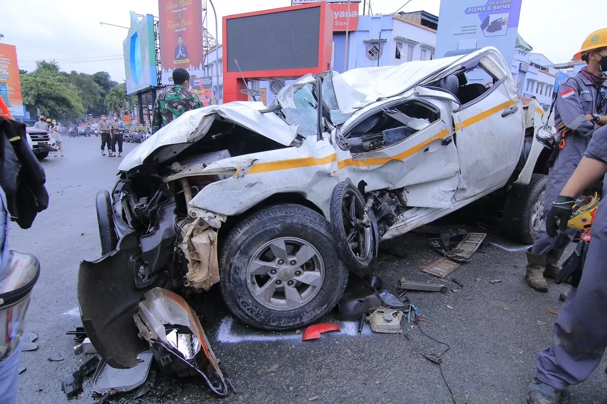 Ilustrasi kecelakaan lalu lintas di Balikpapan