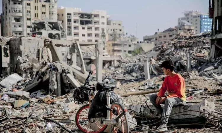 Gaza yang terus dibombardir oleh Israel.