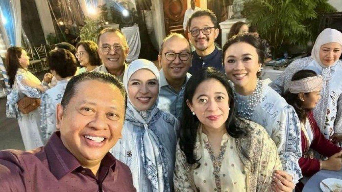 WACANA REKONSILIASI: Dalam unggahan di Instagram Ketua MPR Bambang Soesatyo, tampak Puan Maharani menghadiri undangan buka puasa bersama tim TKN Prabowo-Gibran.
