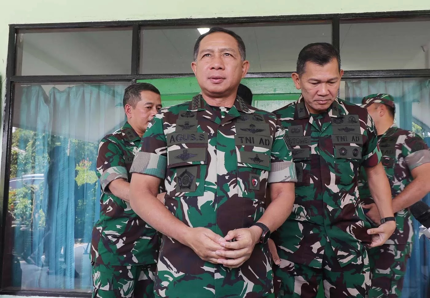 Panglima TNI Jenderal Agus Subiyanto menekankan akan menindak tegas para anggota Organisasi Papua Merdeka (OPM). (FEDRIK TARIGAN/ JAWA POS)