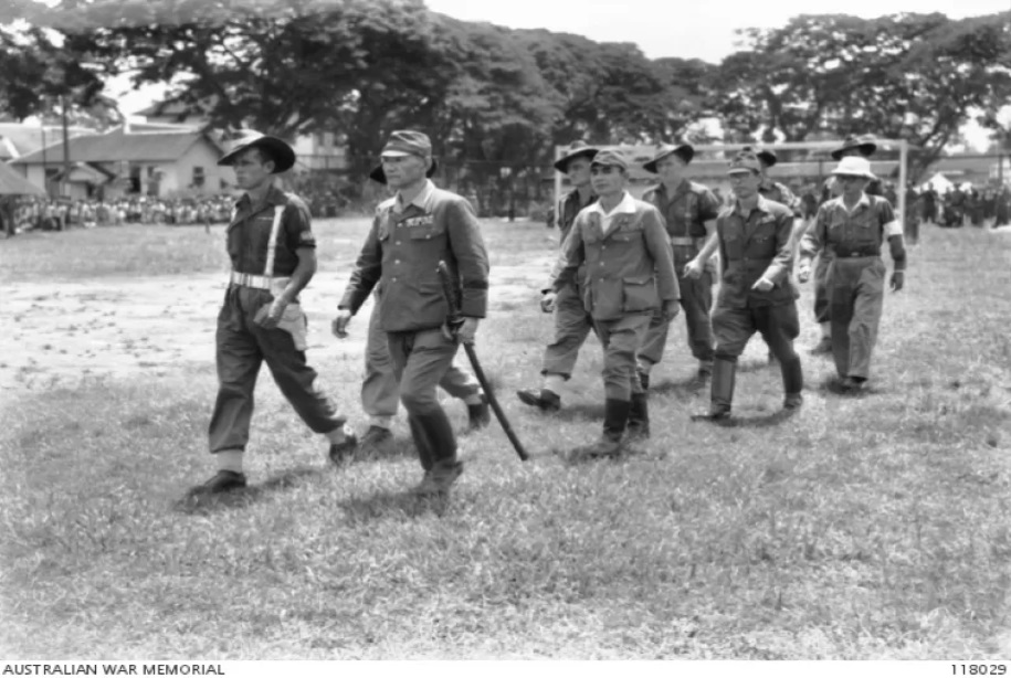 TENTARA JEPANG: Tentara Jepang saat itu di Lapangan Merdeka (sekarang Masjid Raya Sabilal Muhtadin) Banjarmasin.