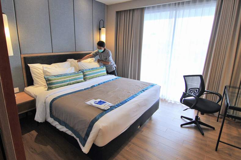 ilustrasi kamar hotel