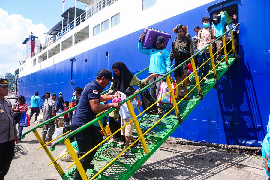 Arus balik lewat Pelabuhan Samarinda tahun ini menurun.