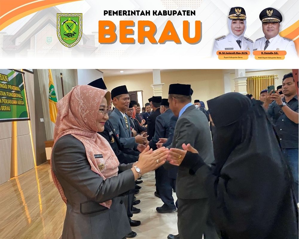 DILANTIK: Sebanyak 160 ASN di lingkungan Pemkab Berau dikukuhkan oleh Bupati Berau Sri Juniarsih.