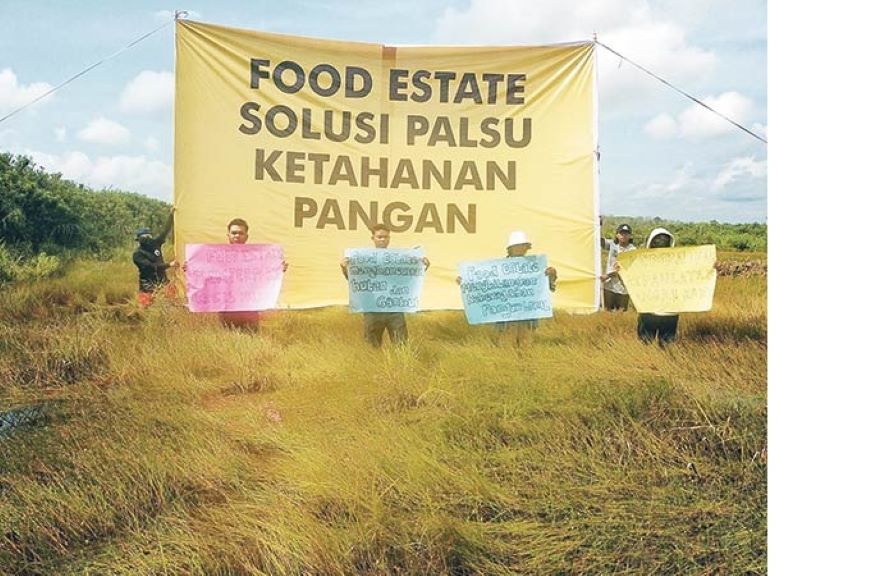 Salah satu aksi Walhi di Kalteng.