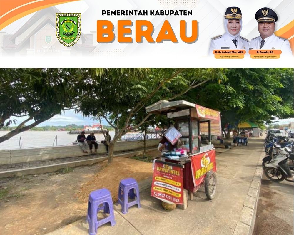 BAKAL DIREVITALISASI: Rencana revitalisasi tepian di Jalan Pulau Derawan masih terus dibahas, utamanya relokasi para PKL.