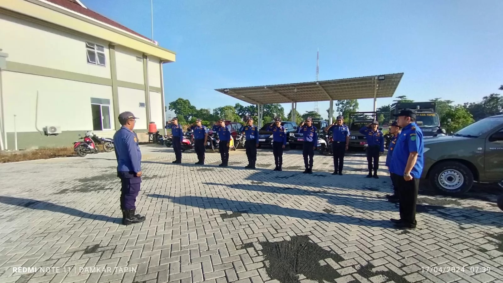 BERBARIS: Pemkab Tapin menggelar seleksi PPPK, tersedia formasi tenaga Damkar, BPBD, hingga penjaga sekolah.(foto:Satpol PP dan Damkar Kabupaten Tapin untuk Radar Banjarmasin)