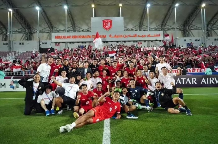 RIUH: Dikabarkan 5.000 WNI akan hadir di Stadion Abdullah bin Khalifa untuk memberikan dukungan langsung kepada Timnas Indonesia U-23 di perempat final Piala Asia U-23. (Instagram Shin Tae-yong)