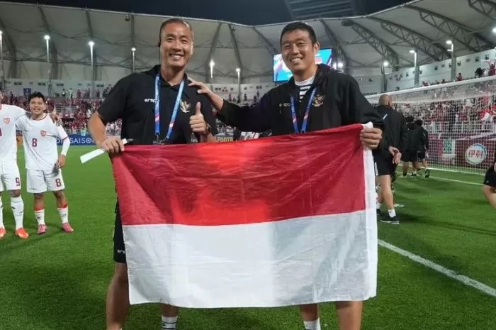 PROFESIONAL: Yoo Jae-hoon teruji bagaimana dedikasi dan profesionalismenya ketika membantu Timnas Indonesia U-23 mengalahkan Korea Selatan di perempat final Piala Asia U-23. (Instagram Yoo Jae-hoon)
