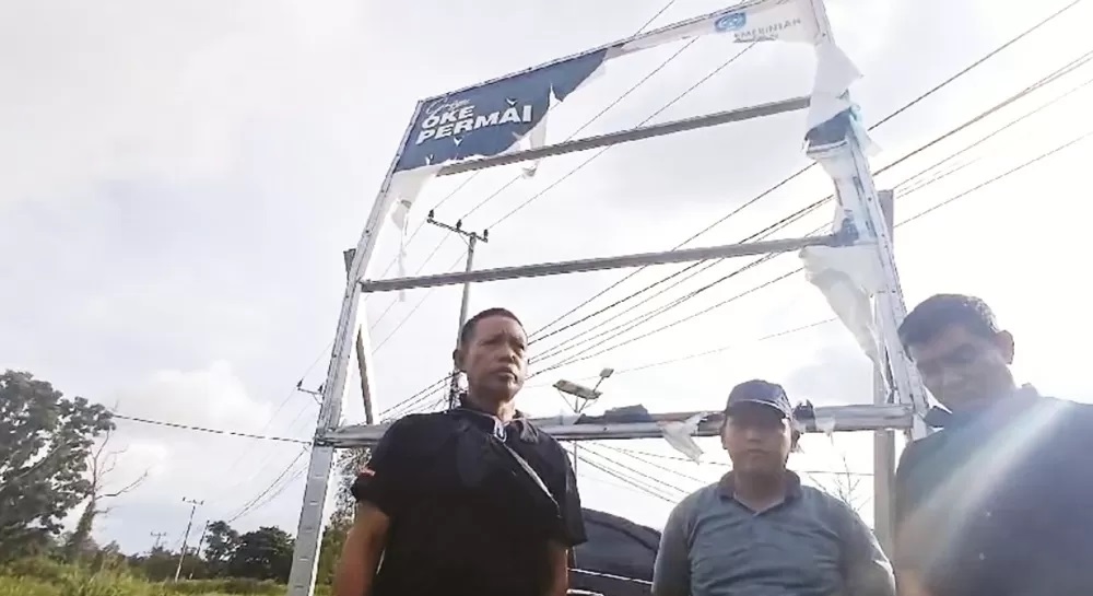 AKUI SALAH: Oknum Satpol PP Tarakan, SB yang melakukan pencopotan baliho, telah meminta maaf dan mengakui kesalahannya, Rabu (25/4). FOTO: AGUS DIAN ZAKARIA/RADAR TARAKAN