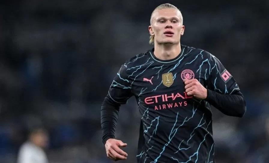 Striker Manchester City Erling Haaland (ANTARA/AFP/Jonathan Nackstrand)