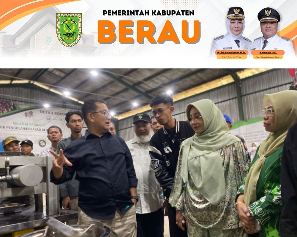 POTENSI BESAR: Pj Gubernur Kaltim Akmal Malik saat berkunjung ke Berau untuk melihat cokelat yang menjadi salah satu komoditas unggulan di Berau.