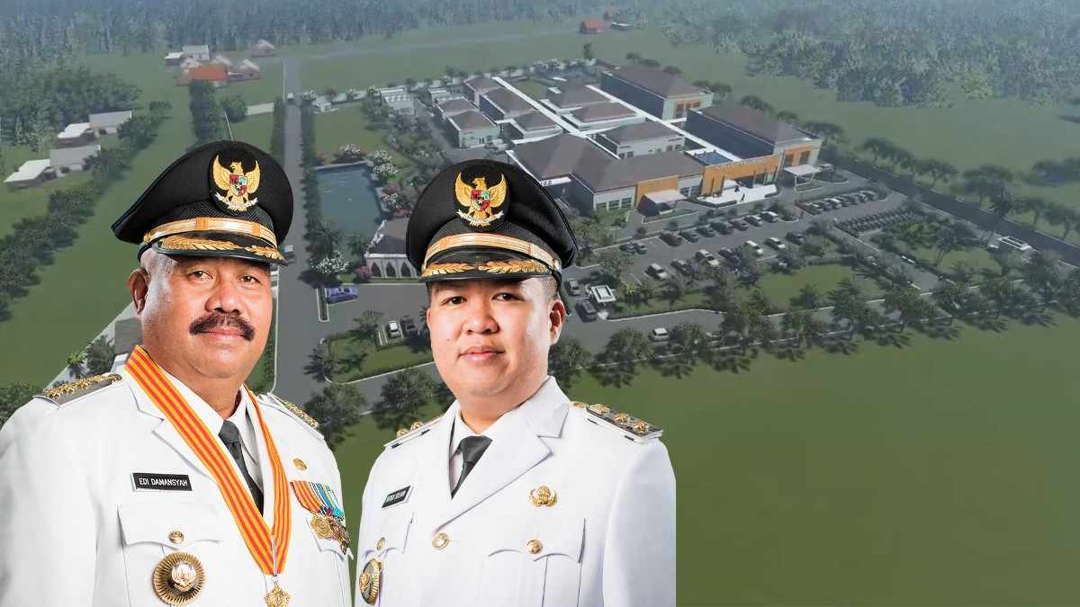 Bupati Kukar Edi Damansyah dan Wakilnya, Rendi Solihin.