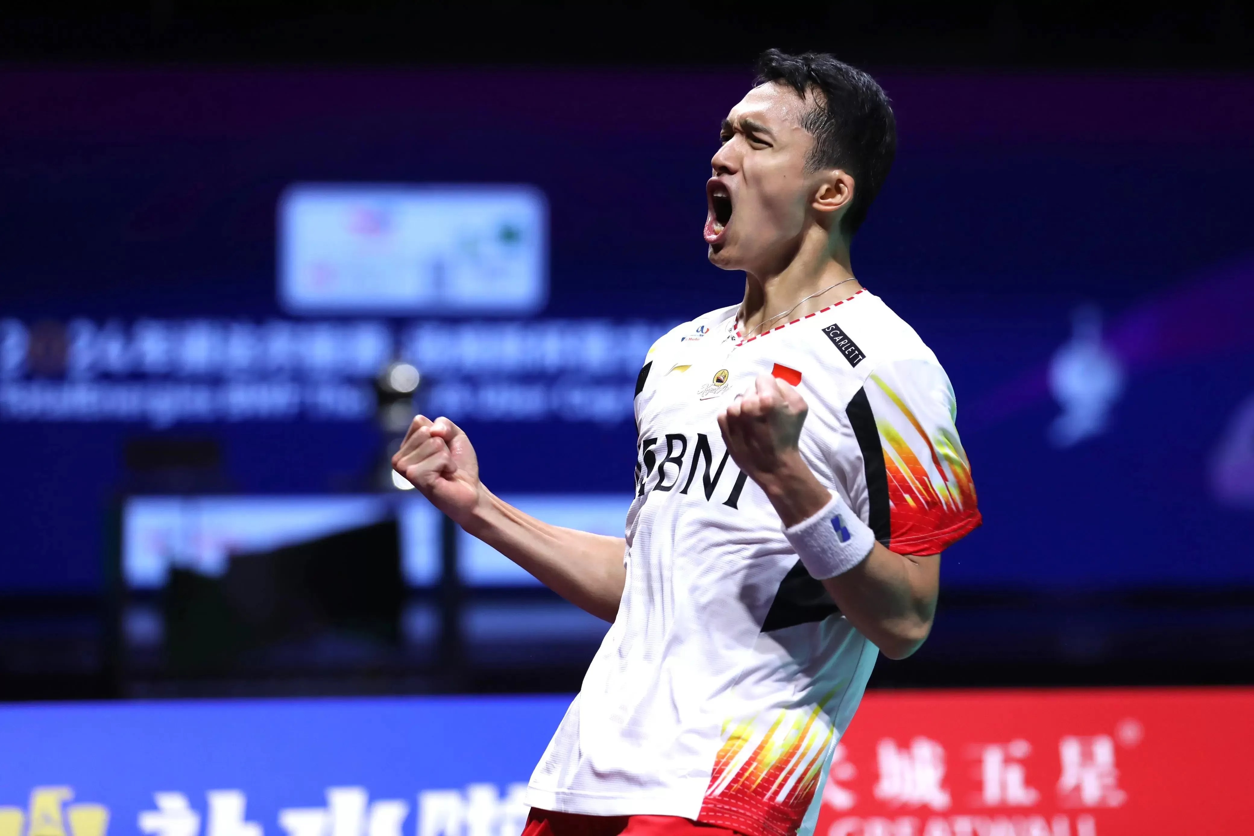 ON FIRE: Jonatan Christie diharapkan semakin percaya diri menatap Olimpiade Paris 2024.