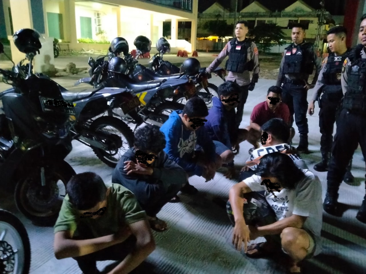 BIKIN RESAH: Pelaku balap liar diamankan, karena aksi mereka meresahkan dan berpotensi merugikan pengendara lain.