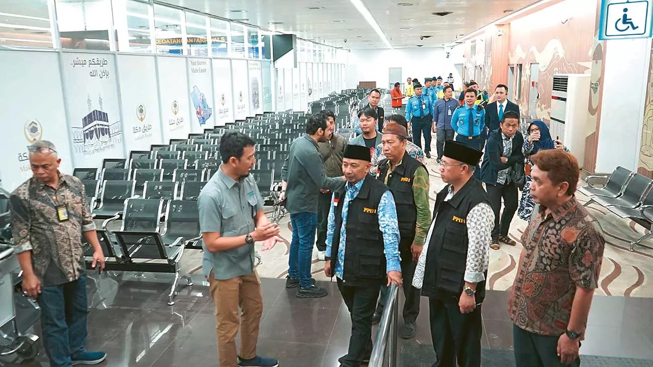 CEK LAPANGAN: Pengecekan layanan fast track Bandara Soekarno-Hatta, Jumat (10/5). (KANWIL KEMENAG DKI JAKARTA)