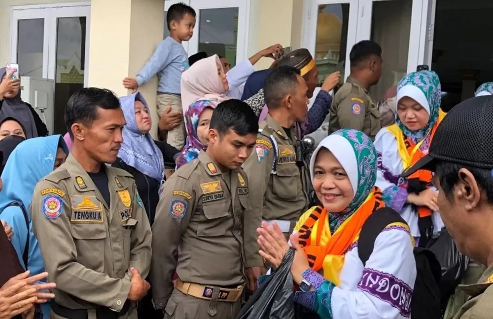 KE TANAH SUCI: Jamaah haji Kaltara 2023 persiapan keberangkatan menuju Embarkasi Balikpapan.